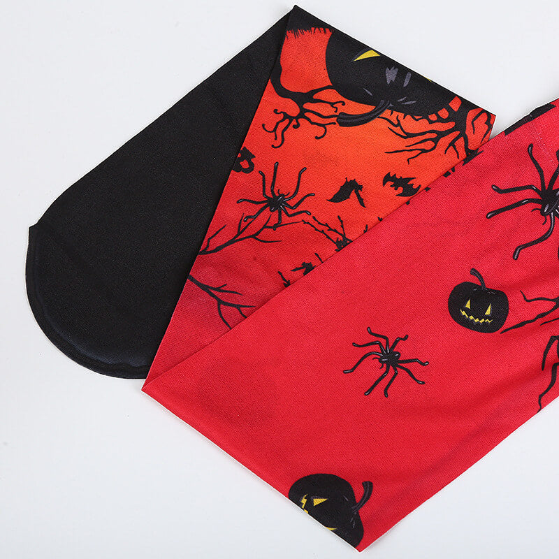 Halloween Ghost Pumpkin Bat Print Socks  | Gthic.com