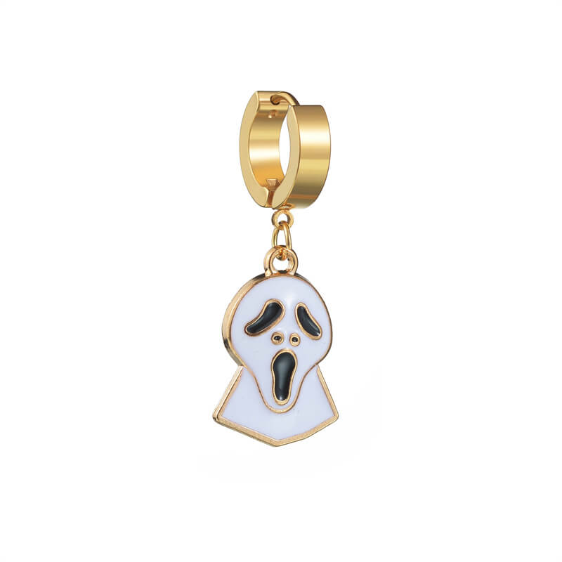 Halloween Ghost Pumpkin Stainless Steel Earrings