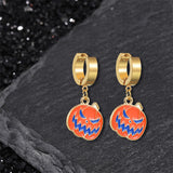 Pendientes acrílicos con estampado rojo de Halloween