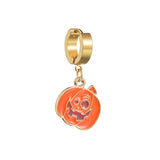 Pendientes acrílicos con estampado rojo de Halloween