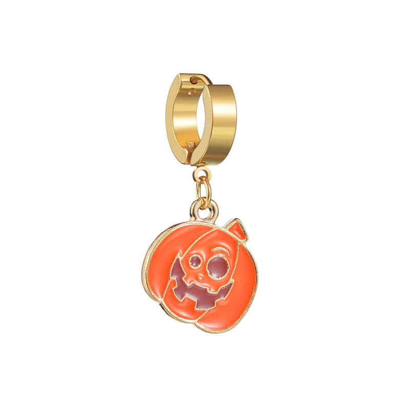 Pendientes acrílicos con estampado rojo de Halloween