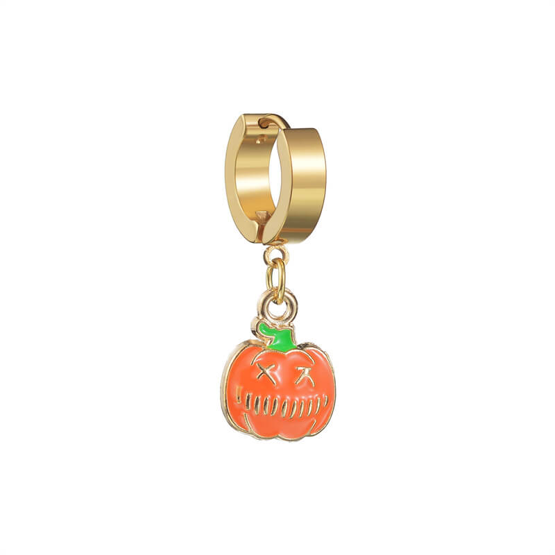 Pendientes acrílicos con estampado rojo de Halloween