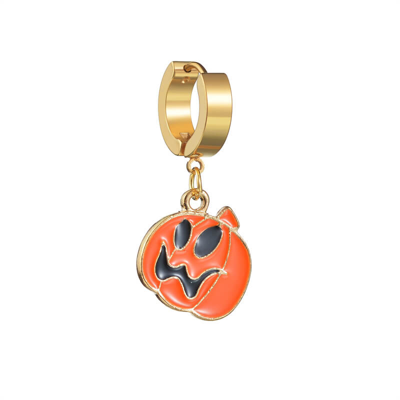 Halloween Ghost Pumpkin Stainless Steel Earrings