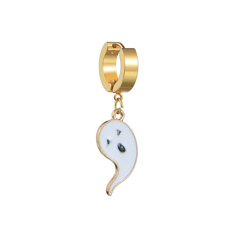 Halloween Ghost Pumpkin Stainless Steel Earrings