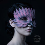 Halloween Half-Face Eagle-Beak Feather Mask | Gthic.com