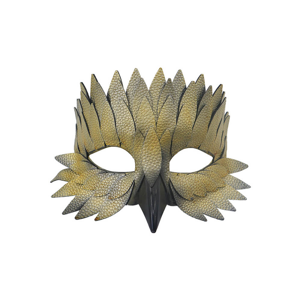 Halloween Half-Face Eagle-Beak Feather Mask