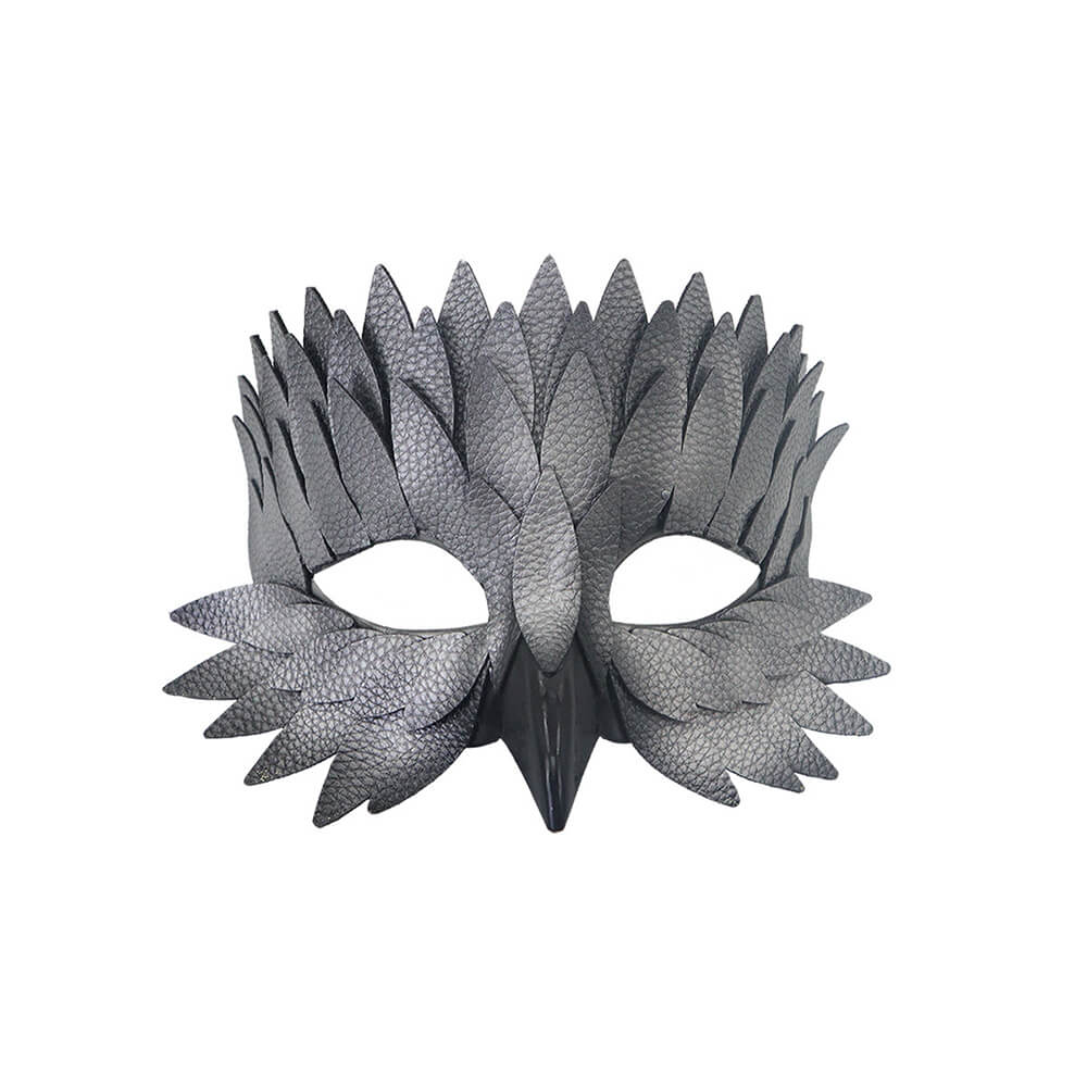 Halloween Half-Face Eagle-Beak Feather Mask
