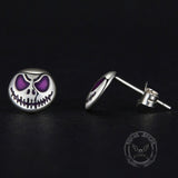 Halloween Luminous Ghost Sterling Silver Stud Earrings | Gthic.com