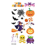 Halloween Pumpkin Skull Ghost Temporary Tattoo Stickers