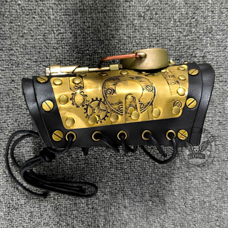 LED Compass Steampunk Arm Gauntlet | Gthic.com