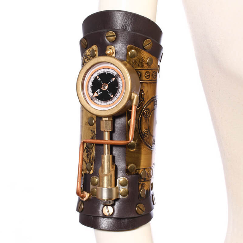 LED Compass Steampunk Arm Gauntlet | Gthic.com