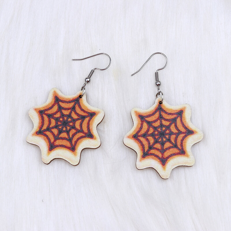 Halloween Spider Design Acrylic Earrings | Gthic.com