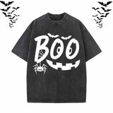 Halloween Spooky Boo Vintage Washed T-shirt Vest Top | Gthic.com