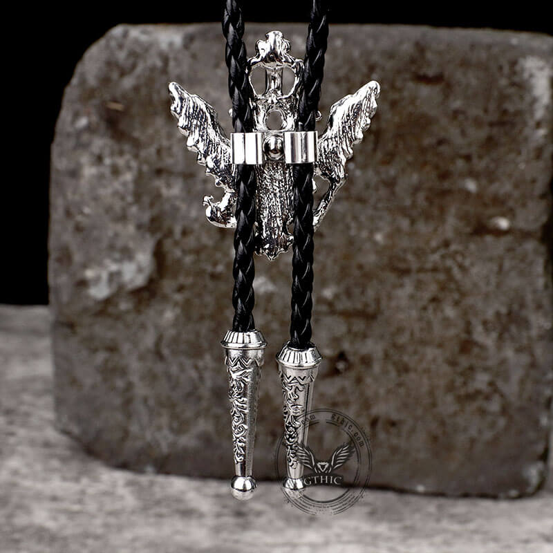 Double-Headed Eagle Alloy Cowboy Bolo Tie