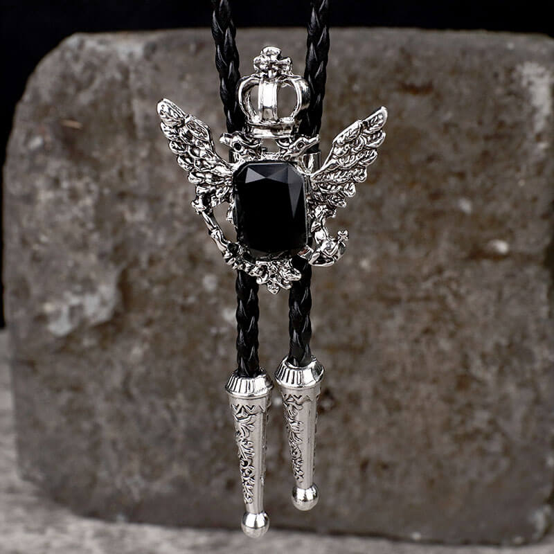 Double-Headed Eagle Alloy Cowboy Bolo Tie | Gthic.com