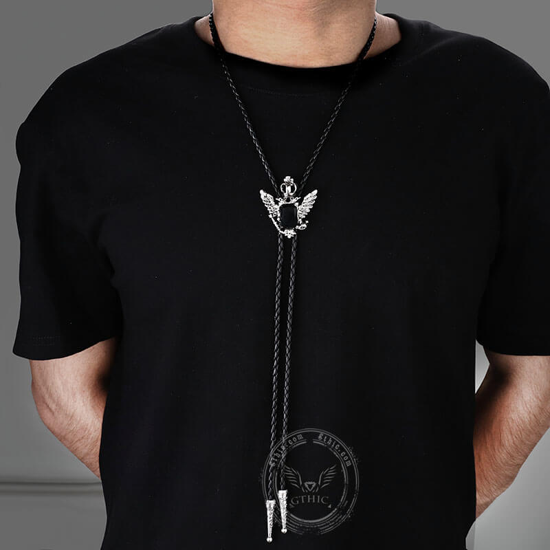Double-Headed Eagle Alloy Cowboy Bolo Tie