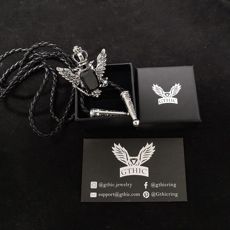 Double-Headed Eagle Alloy Cowboy Bolo Tie