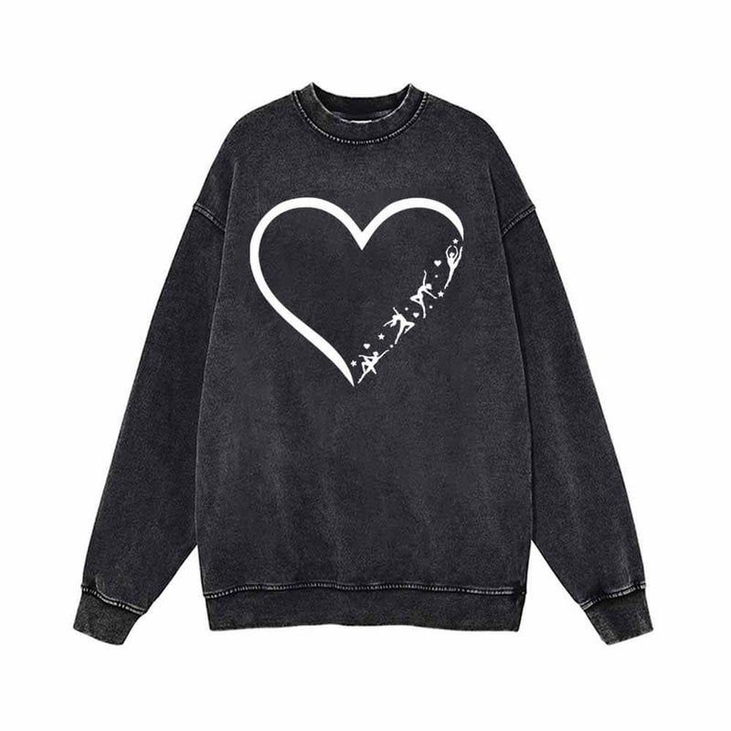 Heart Dancer Vintage Washed Sweatshirt 01 | Gthic.com