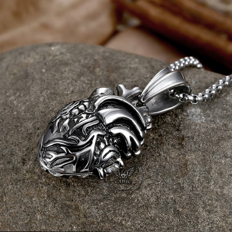 Heart Stainless Steel Open Necklace