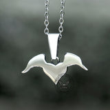 Heart With Wings Stainless Steel Pendant
