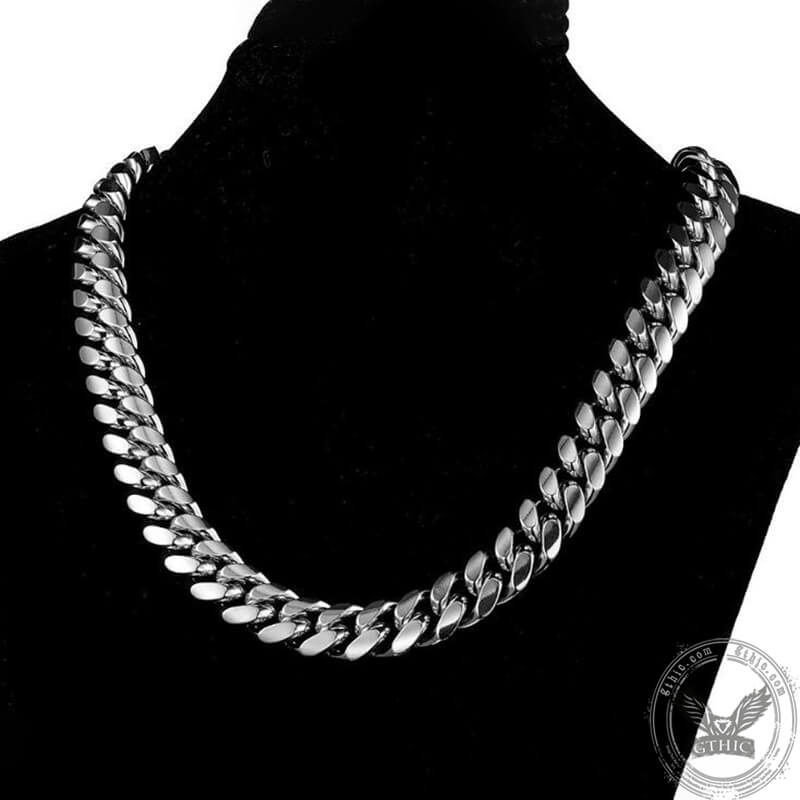 Heavy Cuban Link Chain Stainless Steel Necklace | Gthic.com