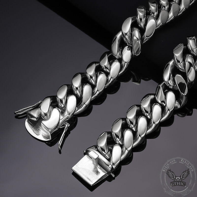 Heavy Cuban Link Chain Stainless Steel Necklace | Gthic.com