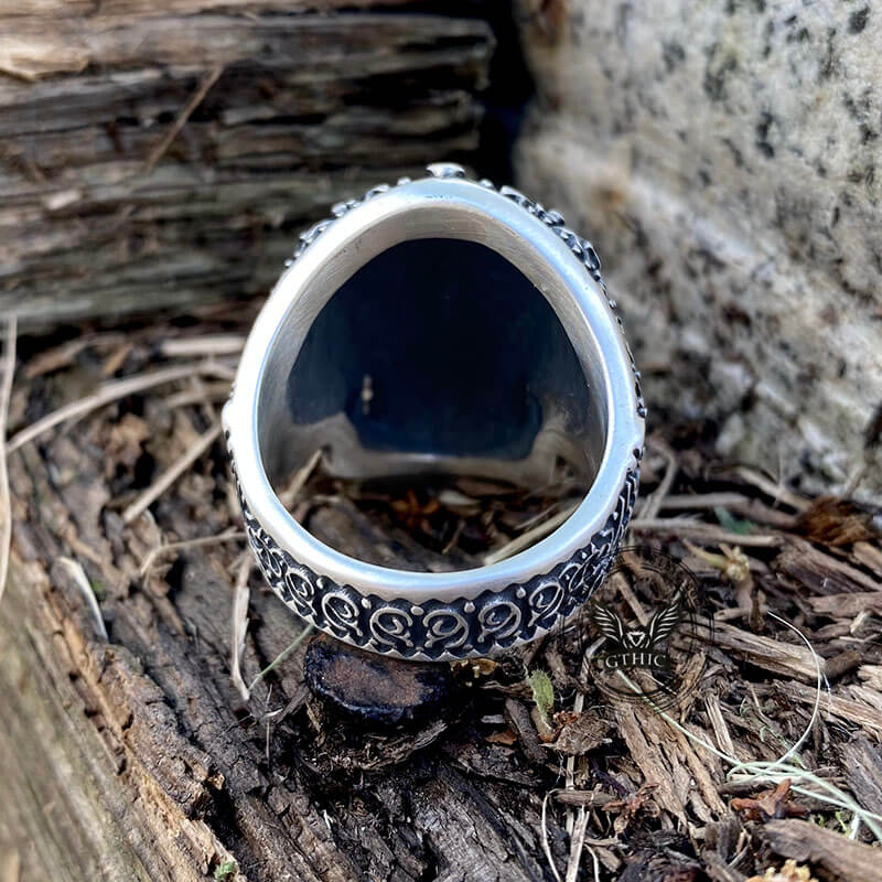 Heavy Metal Sterling Silver Masonic Skull Ring