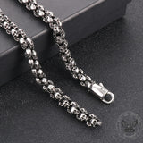 Heavy Skull Link Chain Stainless Steel Necklace