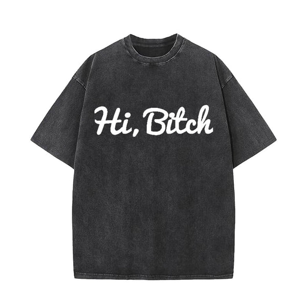 Hi Bitch T-shirt shorts Baseball Hats | Gthic.com