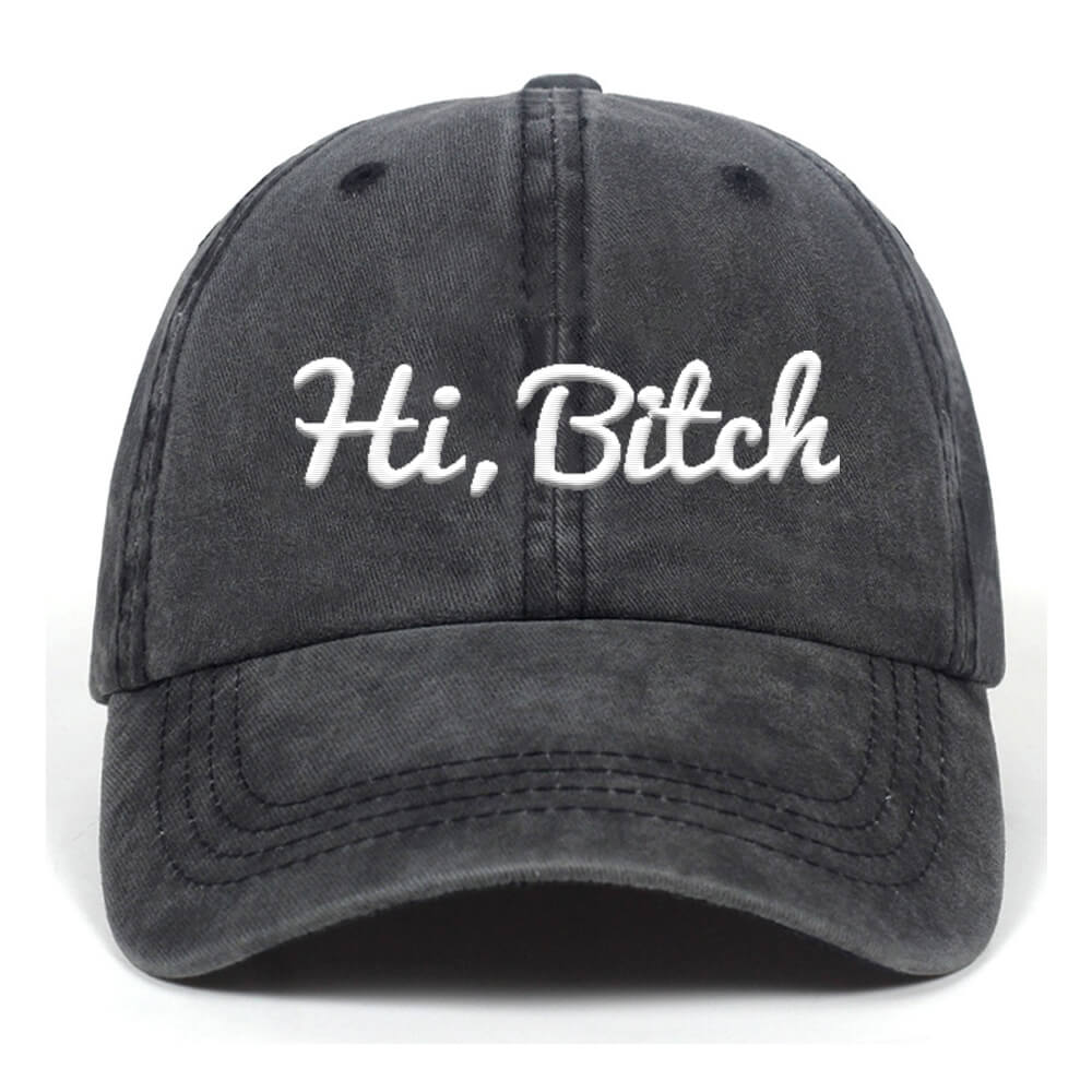 Hi Bitch T-shirt shorts Baseball Hats | Gthic.com