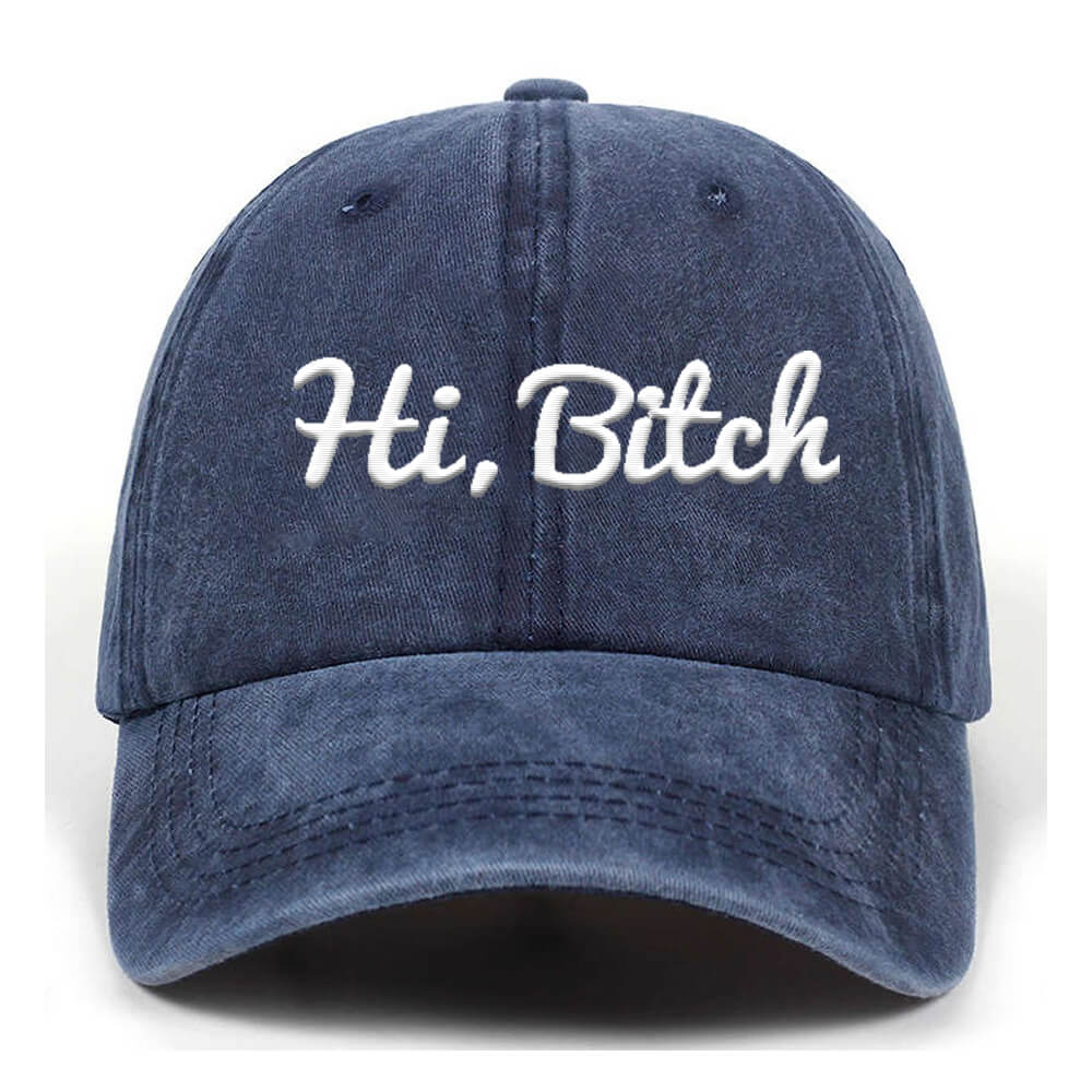 Hi Bitch T-shirt shorts Baseball Hats | Gthic.com