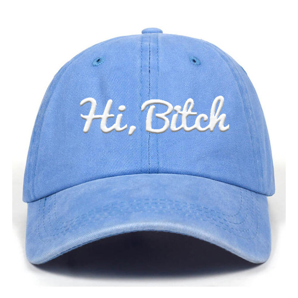 Hi Bitch T-shirt shorts Baseball Hats | Gthic.com