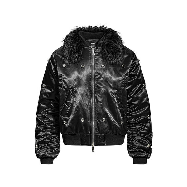 ジャケット・アウター Black Punk High Street Leather Jacket Black Punk High Street Leather Jacket Punk Leather Jackets