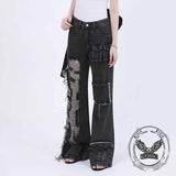 Hip-Hop American High Street Ripped Beggar Jeans