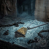 Hip-Hop Eye of Horus Stainless Steel Triangle Pendant