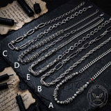 Hip-Hop Splicing Stainless Steel Clavicle Necklace