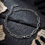 Hip-Hop Splicing Stainless Steel Clavicle Necklace
