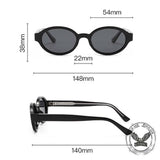 Hip Hop American Oval Polarized TR Sunglasses