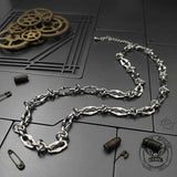 Hip Hop Barbed Wire Link Stainless Steel Necklace