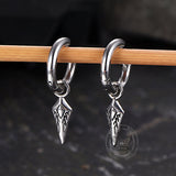Hip Hop Dart Arrow Stainless Steel Drop Earrings