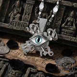 Hip Hop Eye of Horus Copper Zircon Spinner Pendant | Gthic.com