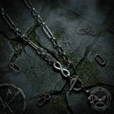 Hip Hop Infinity Snake Stainless Steel Clavicle Necklace | Gthic.com