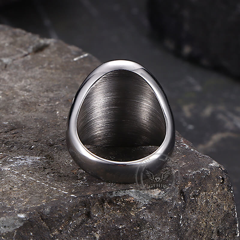 Hip Hop Praying Hands Cross Stainless Steel Ring