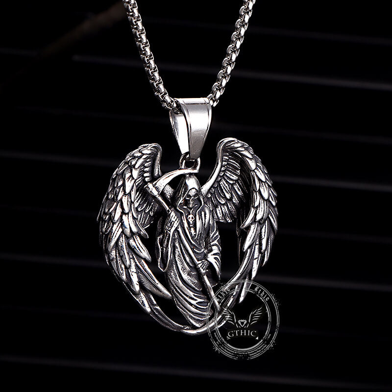 Colgante de acero inoxidable Guadaña Grim Reaper
