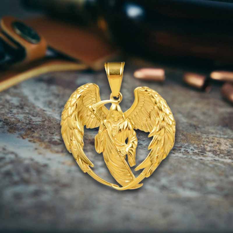 Colgante de acero inoxidable Guadaña Grim Reaper