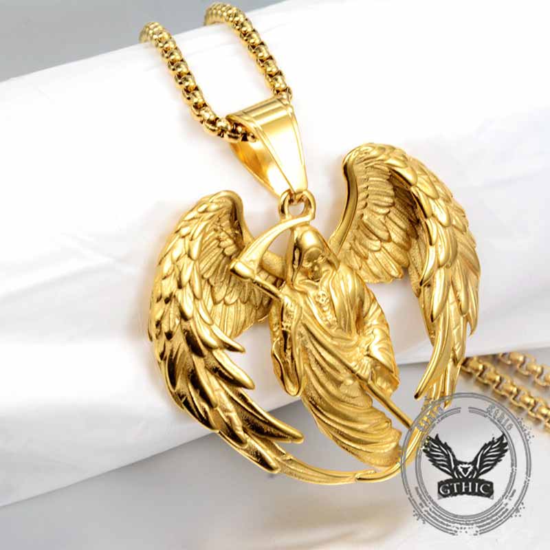 Colgante de acero inoxidable Guadaña Grim Reaper