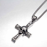 Hip Hop Skull Cross Stainless Steel Pendant 03 | Gthic.com