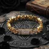 Hip Hop Versatile Cross Link Copper Zircon Bracelet