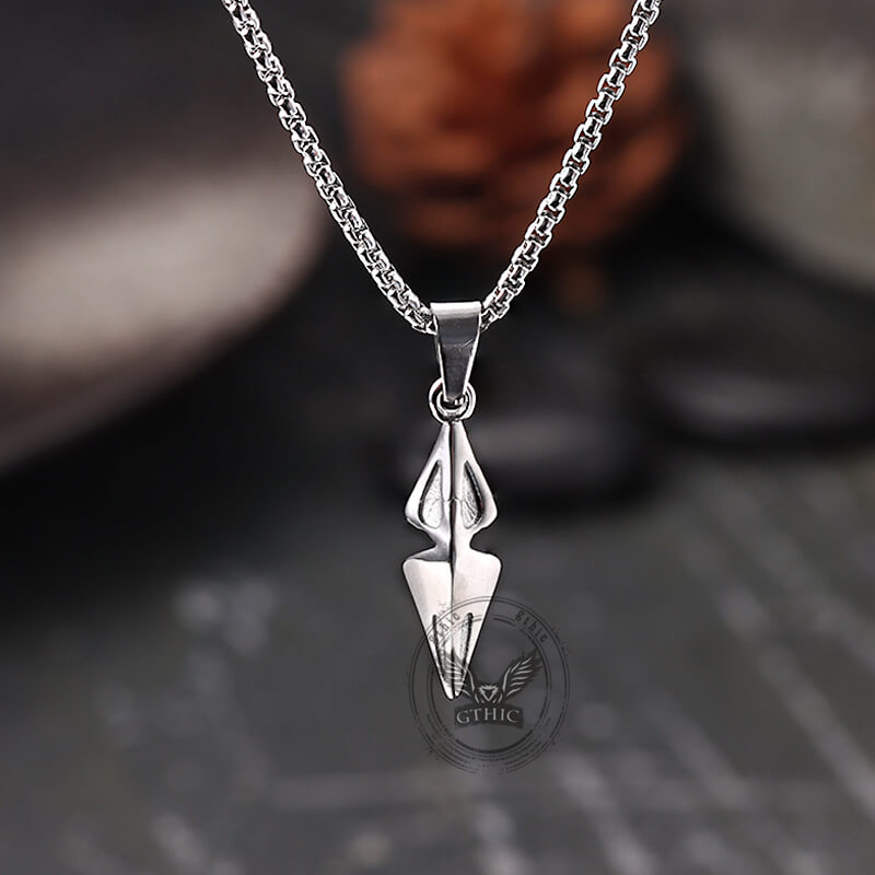 Hip Hop Zircon Inlaid Rhombus Stainless Steel Pendant