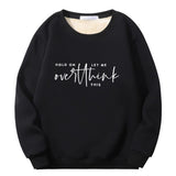 Hold On Let Me Overthink Crew Collar Sweatshirt 01 | Gthic.com